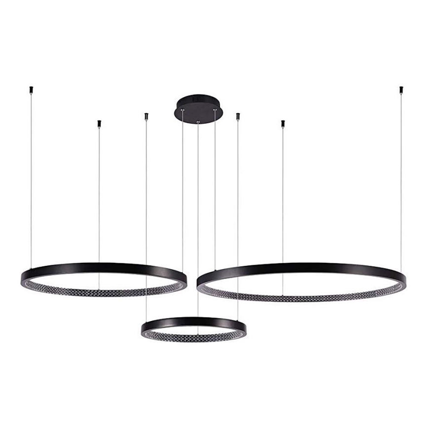 LED Hanglamp aan een koord 3xLED/19W/230V 3000K zwart