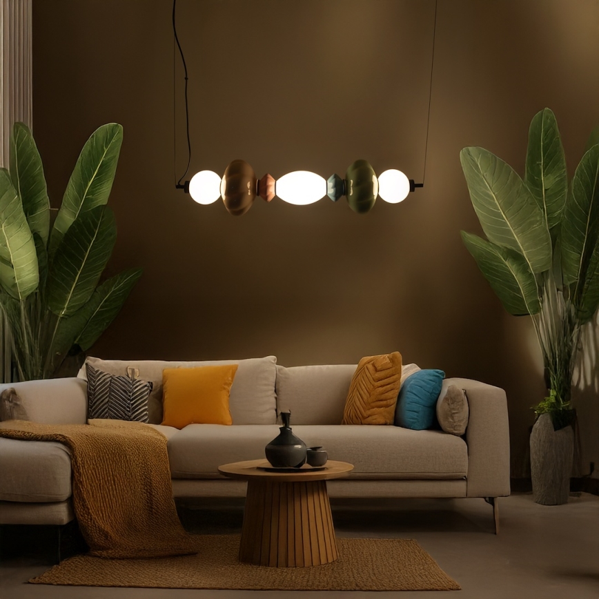 LED Hanglamp aan een koord ASCOLI LED/24W/230V kleurrijk