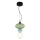 LED Hanglamp aan een koord ASCOLI LED/8W/230V diameter 20 cm groen/blauw