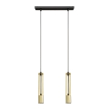 LED Hanglamp aan een koord BARS 2xGU10/4,8W/230V goud/zwart