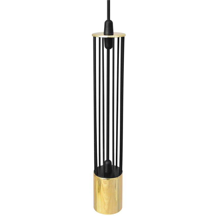 LED Hanglamp aan een koord BARS 2xGU10/4,8W/230V zwart/gouden