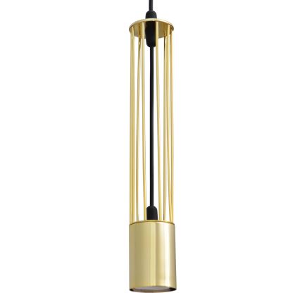 LED Hanglamp aan een koord BARS 3xGU10/4,8W/230V gouden/zwart