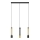 LED Hanglamp aan een koord BARS 3xGU10/4,8W/230V zwart/goud