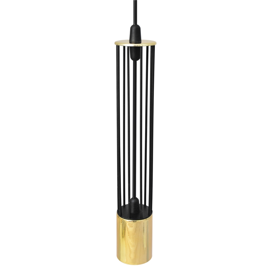 LED Hanglamp aan een koord BARS 3xGU10/4,8W/230V zwart/goud