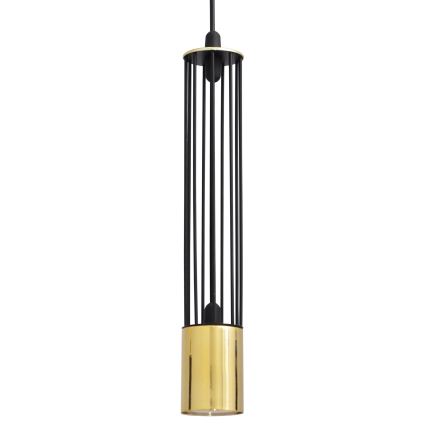 LED Hanglamp aan een koord BARS 3xGU10/4,8W/230V zwart/goud