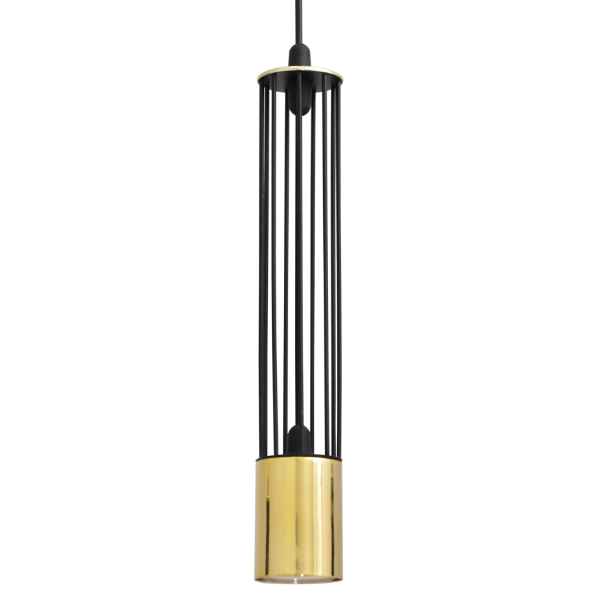 LED Hanglamp aan een koord BARS 3xGU10/4,8W/230V zwart/goud