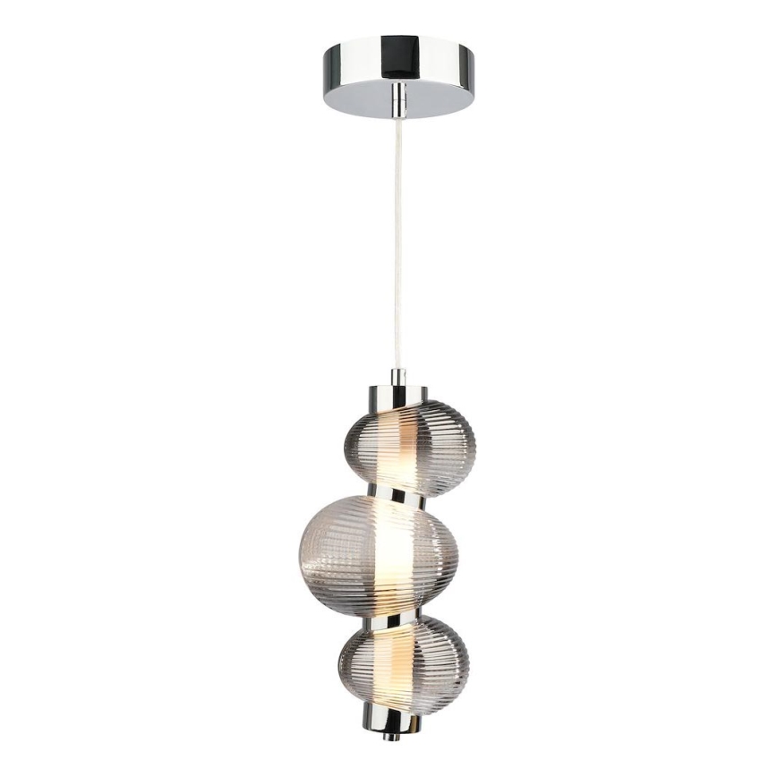 LED Hanglamp aan een koord BOLLA LED/12W/230V diameter 16 cm gerookt