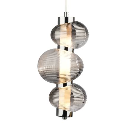 LED Hanglamp aan een koord BOLLA LED/12W/230V diameter 16 cm gerookt