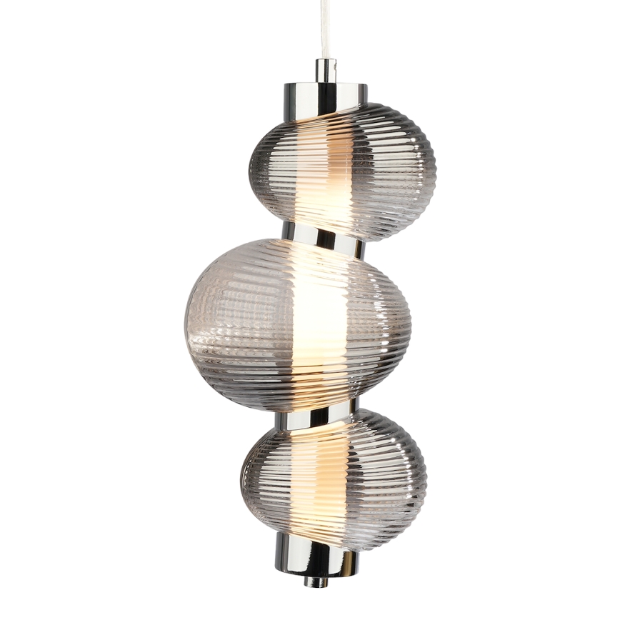 LED Hanglamp aan een koord BOLLA LED/12W/230V diameter 16 cm gerookt