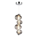 LED Hanglamp aan een koord BOLLA LED/17W/230V diameter 16 cm glanzend chroom/gerookt