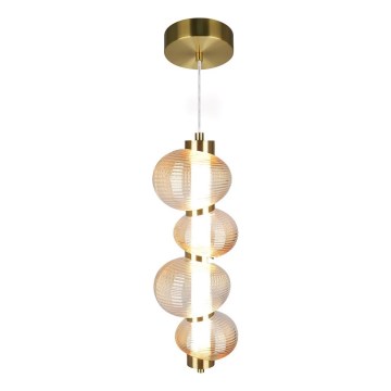 LED Hanglamp aan een koord BOLLA LED/17W/230V diameter 16 cm goud/gerookt