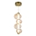 LED Hanglamp aan een koord BOLLA LED/17W/230V diameter 16 cm goud/gerookt