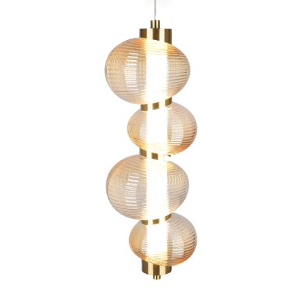 LED Hanglamp aan een koord BOLLA LED/17W/230V diameter 16 cm goud/gerookt