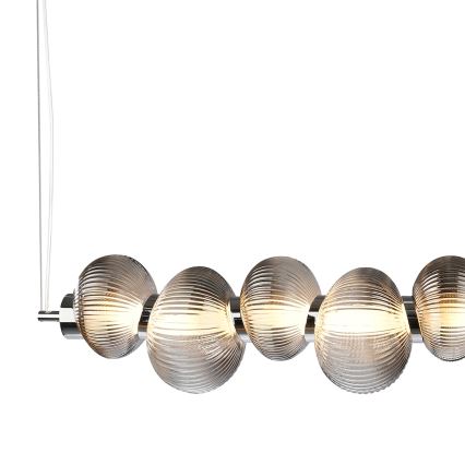 LED Hanglamp aan een koord BOLLA LED/32W/230V glanzend chroom/gerookt