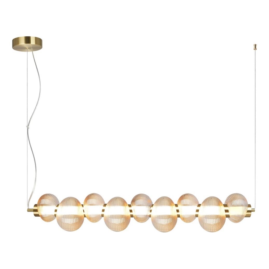 LED Hanglamp aan een koord BOLLA LED/32W/230V goud/gerookt