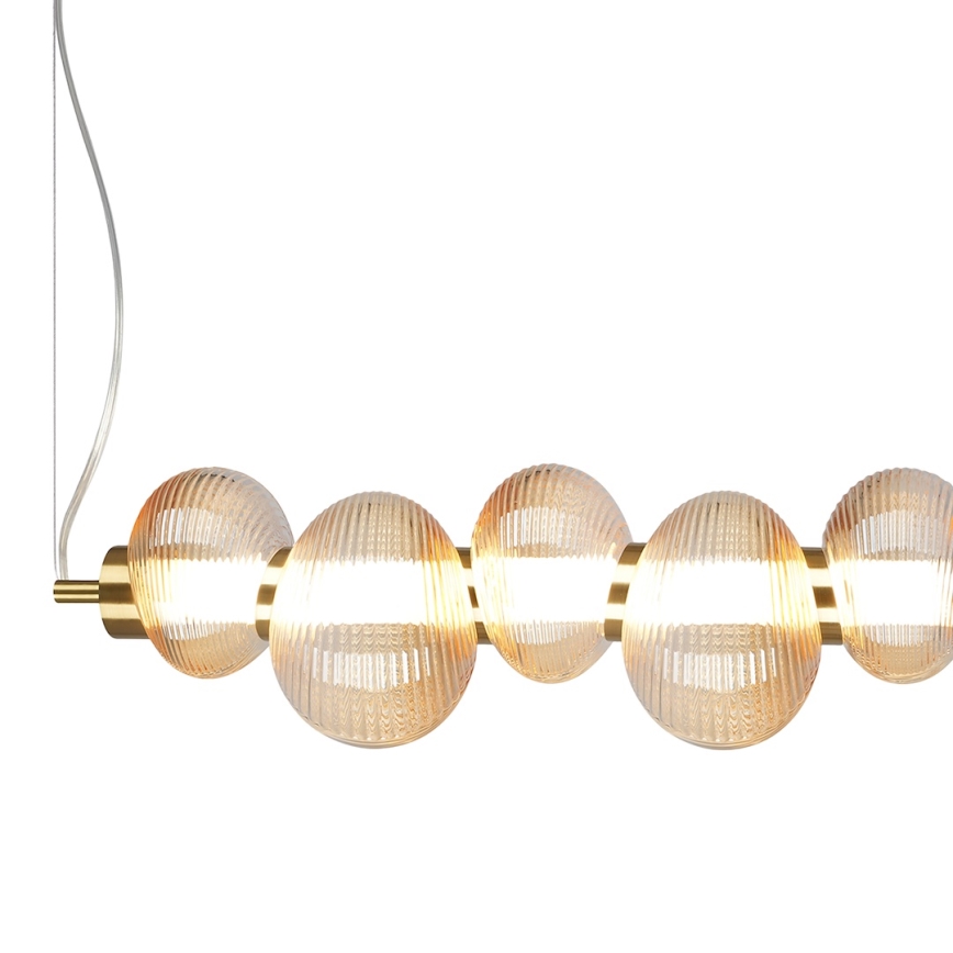 LED Hanglamp aan een koord BOLLA LED/32W/230V goud/gerookt