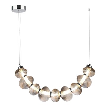 LED Hanglamp aan een koord BOLLA LED/36W/230V glanzend chroom/gerookt