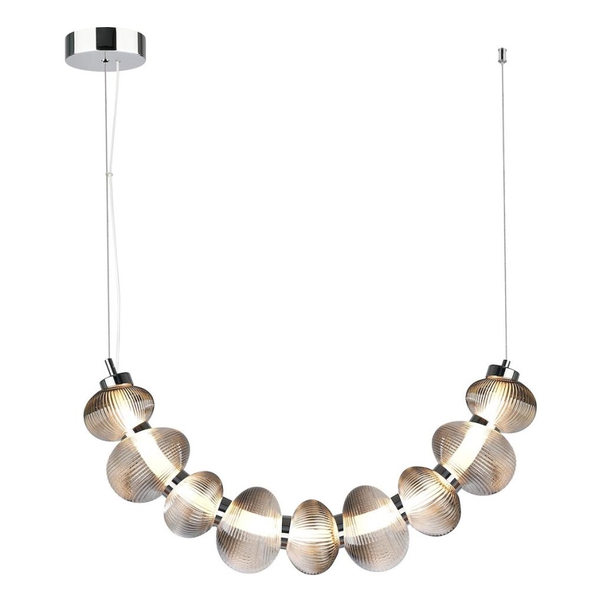 LED Hanglamp aan een koord BOLLA LED/36W/230V glanzend chroom/gerookt