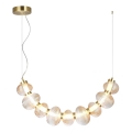 LED Hanglamp aan een koord BOLLA LED/36W/230V goud/gerookt