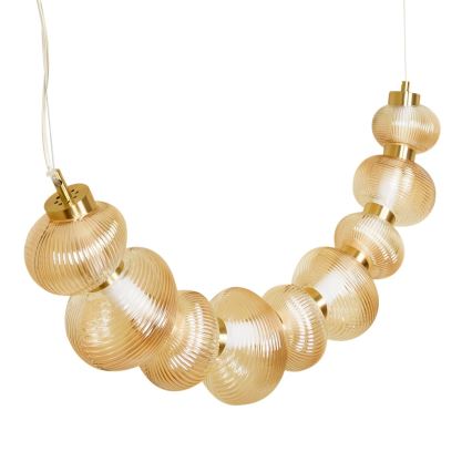 LED Hanglamp aan een koord BOLLA LED/36W/230V goud/gerookt