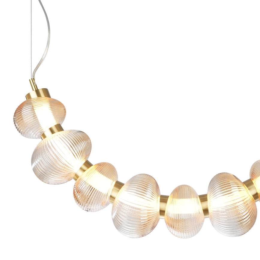 LED Hanglamp aan een koord BOLLA LED/36W/230V goud/gerookt