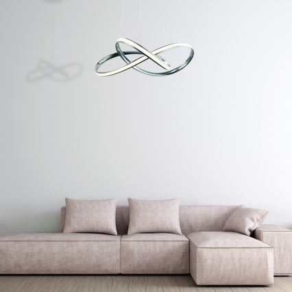 LED Hanglamp aan een koord CAPPIO LED/36W/230V glanzend chroom