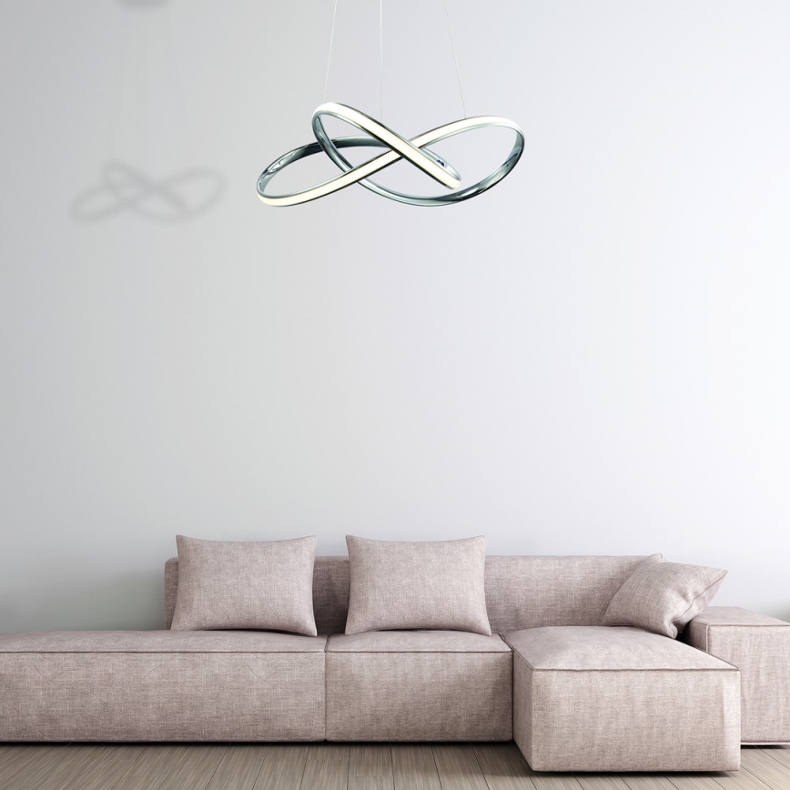 LED Hanglamp aan een koord CAPPIO LED/36W/230V glanzend chroom