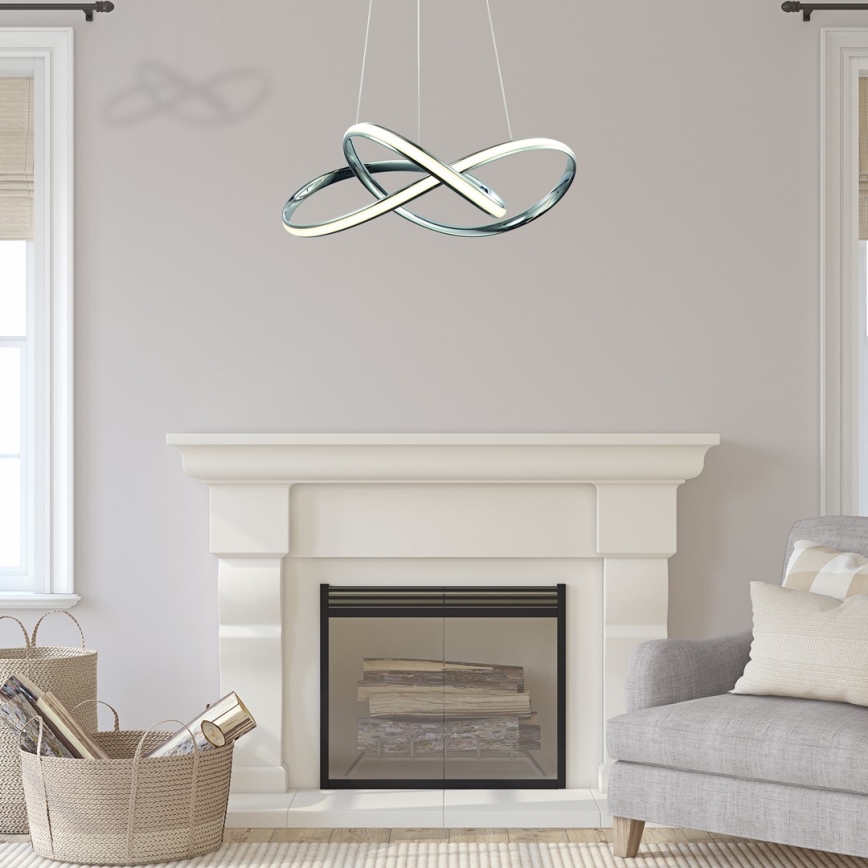 LED Hanglamp aan een koord CAPPIO LED/36W/230V glanzend chroom