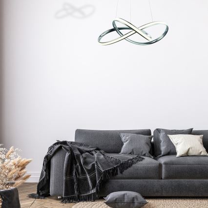 LED Hanglamp aan een koord CAPPIO LED/36W/230V glanzend chroom