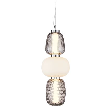LED Hanglamp aan een koord CARO LED/28W/230V glanzend chroom
