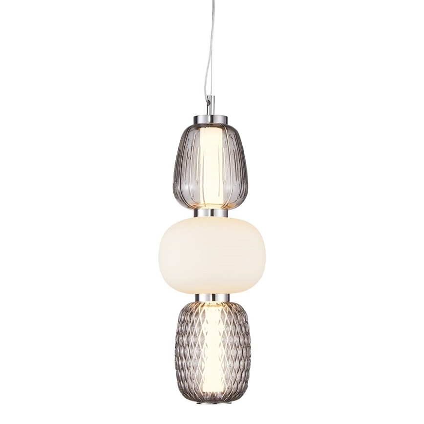 LED Hanglamp aan een koord CARO LED/28W/230V glanzend chroom