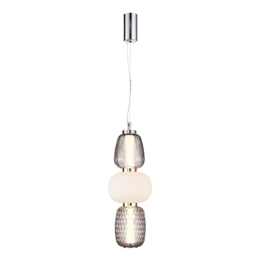 LED Hanglamp aan een koord CARO LED/28W/230V glanzend chroom