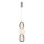 LED Hanglamp aan een koord CARO LED/28W/230V glanzend chroom