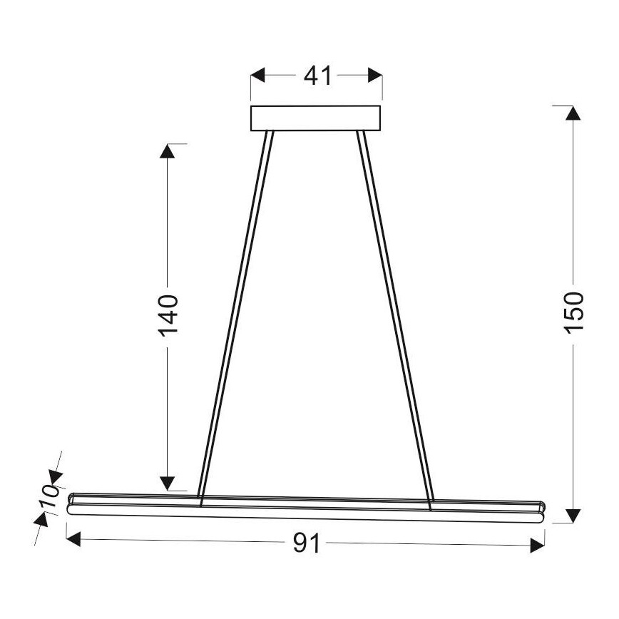 LED Hanglamp aan een koord COCONUT LED/28W/230V