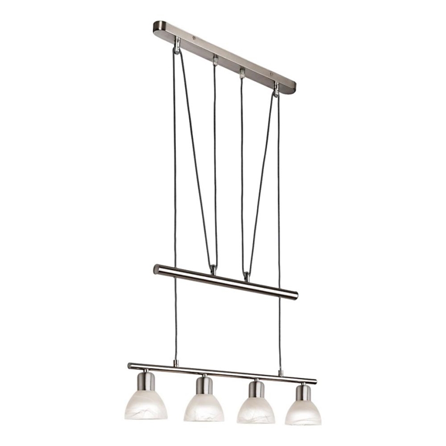LED Hanglamp aan een koord DAYTONA 4xE14/5W/230V 3000K glanzend chroom