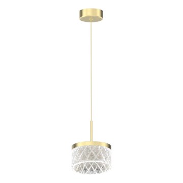 LED Hanglamp aan een koord ELEGANCE LED/9W/230V diameter 15 cm goud