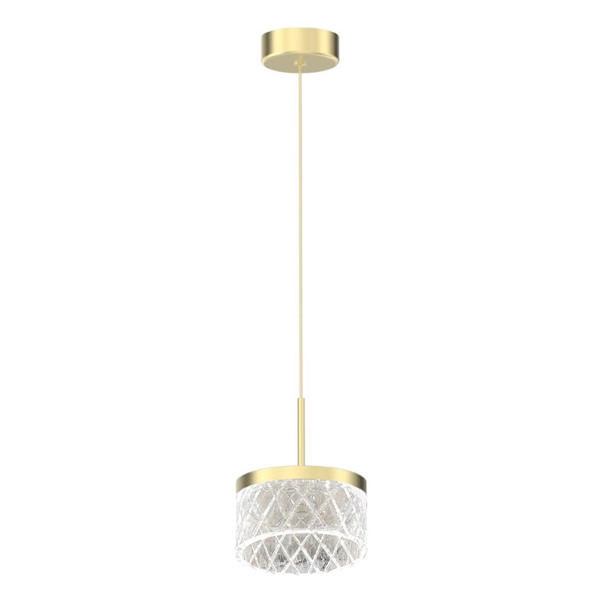LED Hanglamp aan een koord ELEGANCE LED/9W/230V diameter 15 cm goud