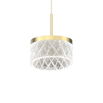 LED Hanglamp aan een koord ELEGANCE LED/9W/230V diameter 15 cm goud
