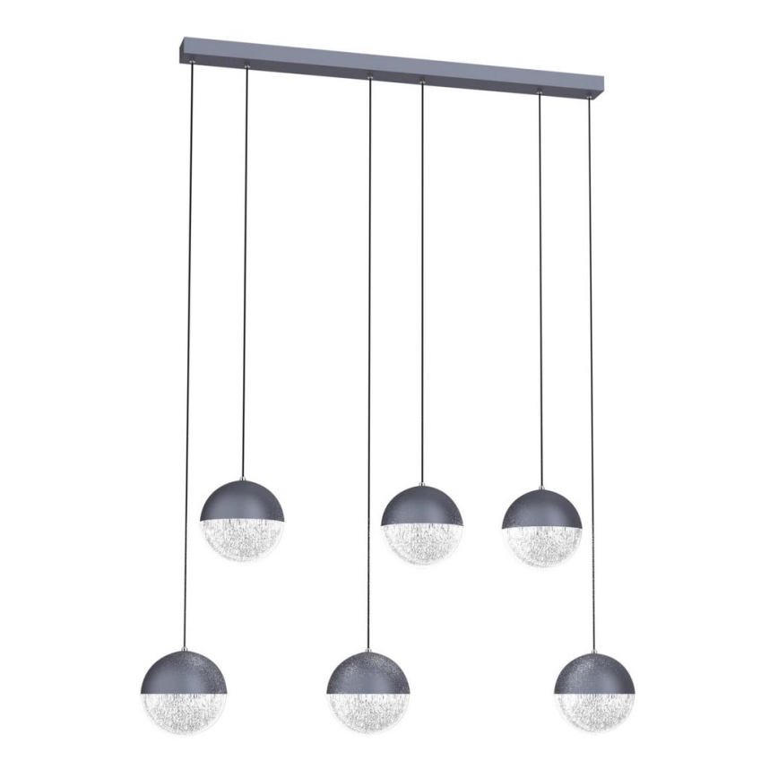 LED Hanglamp aan een koord FURNI 6xLED/5W/230V