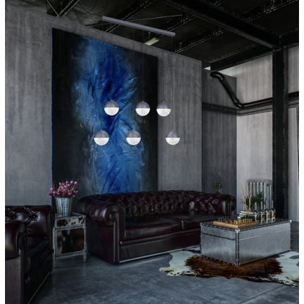 LED Hanglamp aan een koord FURNI 6xLED/5W/230V