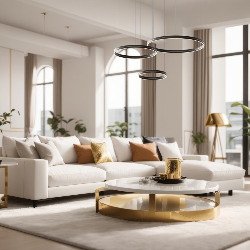 LED Hanglamp aan een koord GRAVITY LED/108W/230V zwart