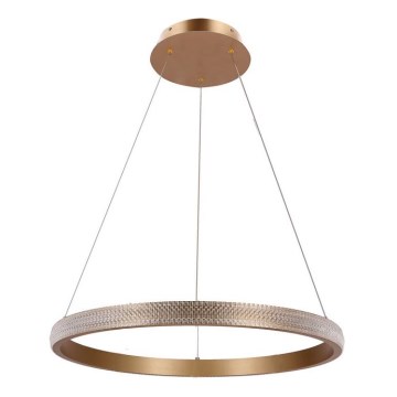 LED Hanglamp aan een koord HASHIM LED/34W/230V diameter 60 cm koper