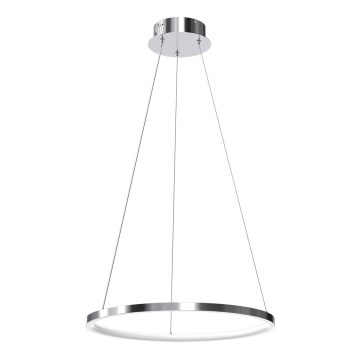 LED Hanglamp aan een koord HOOP LED/27W/230V diameter 50 cm 4000K glanzend chroom