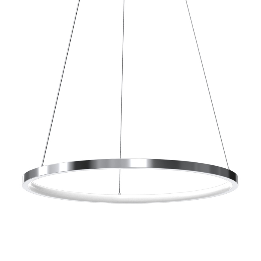 LED Hanglamp aan een koord HOOP LED/27W/230V diameter 50 cm 4000K glanzend chroom