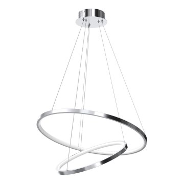 LED Hanglamp aan een koord HOOP LED/51W/230V diameter 60 cm 4000K glanzend chroom