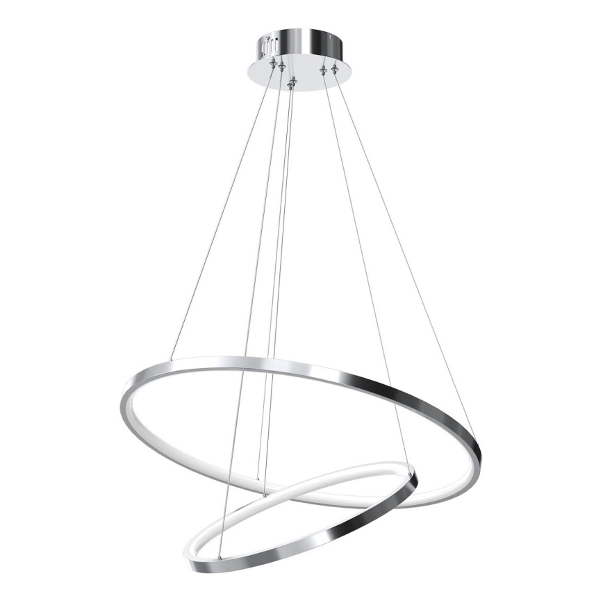 LED Hanglamp aan een koord HOOP LED/51W/230V diameter 60 cm 4000K glanzend chroom