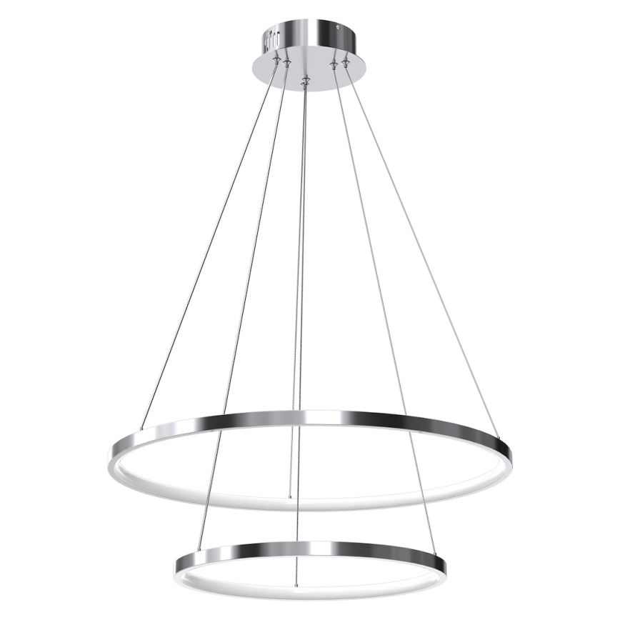 LED Hanglamp aan een koord HOOP LED/51W/230V diameter 60 cm 4000K glanzend chroom