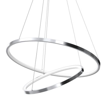 LED Hanglamp aan een koord HOOP LED/51W/230V diameter 60 cm 4000K glanzend chroom