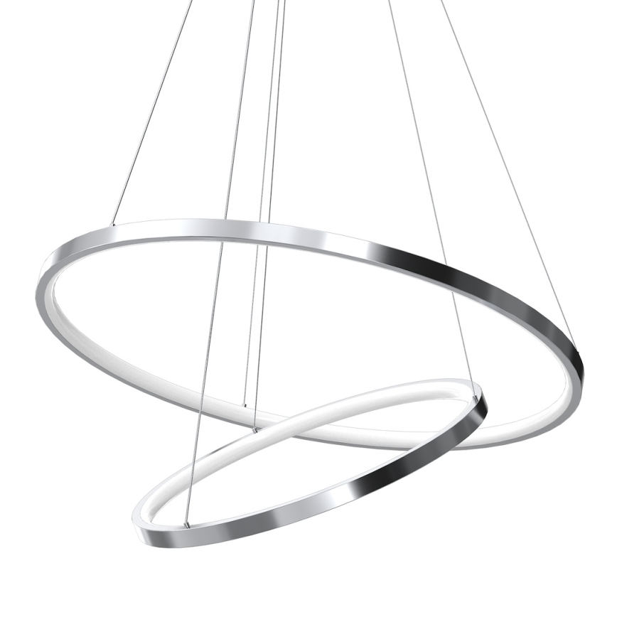 LED Hanglamp aan een koord HOOP LED/51W/230V diameter 60 cm 4000K glanzend chroom