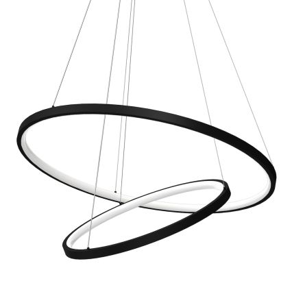 LED Hanglamp aan een koord HOOP LED/51W/230V diameter 60 cm 4000K zwart
